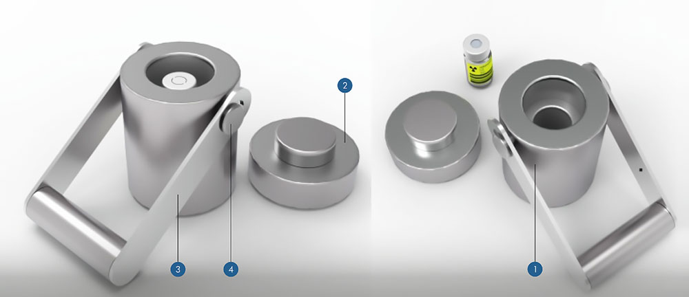 Контейнер защитный «TISSA-RP» переносной