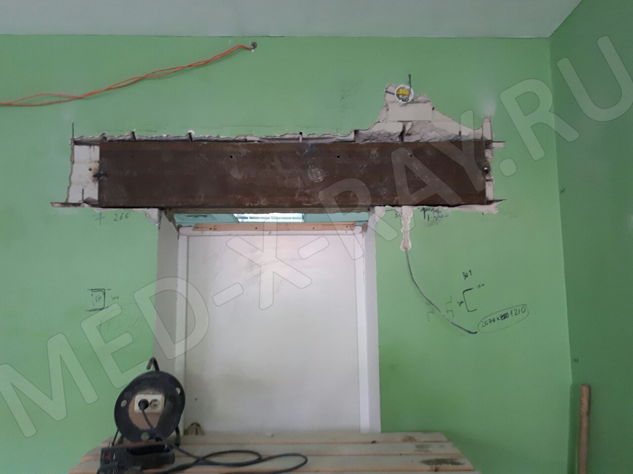 Подготовка проема для установки рентгенозащитной двери