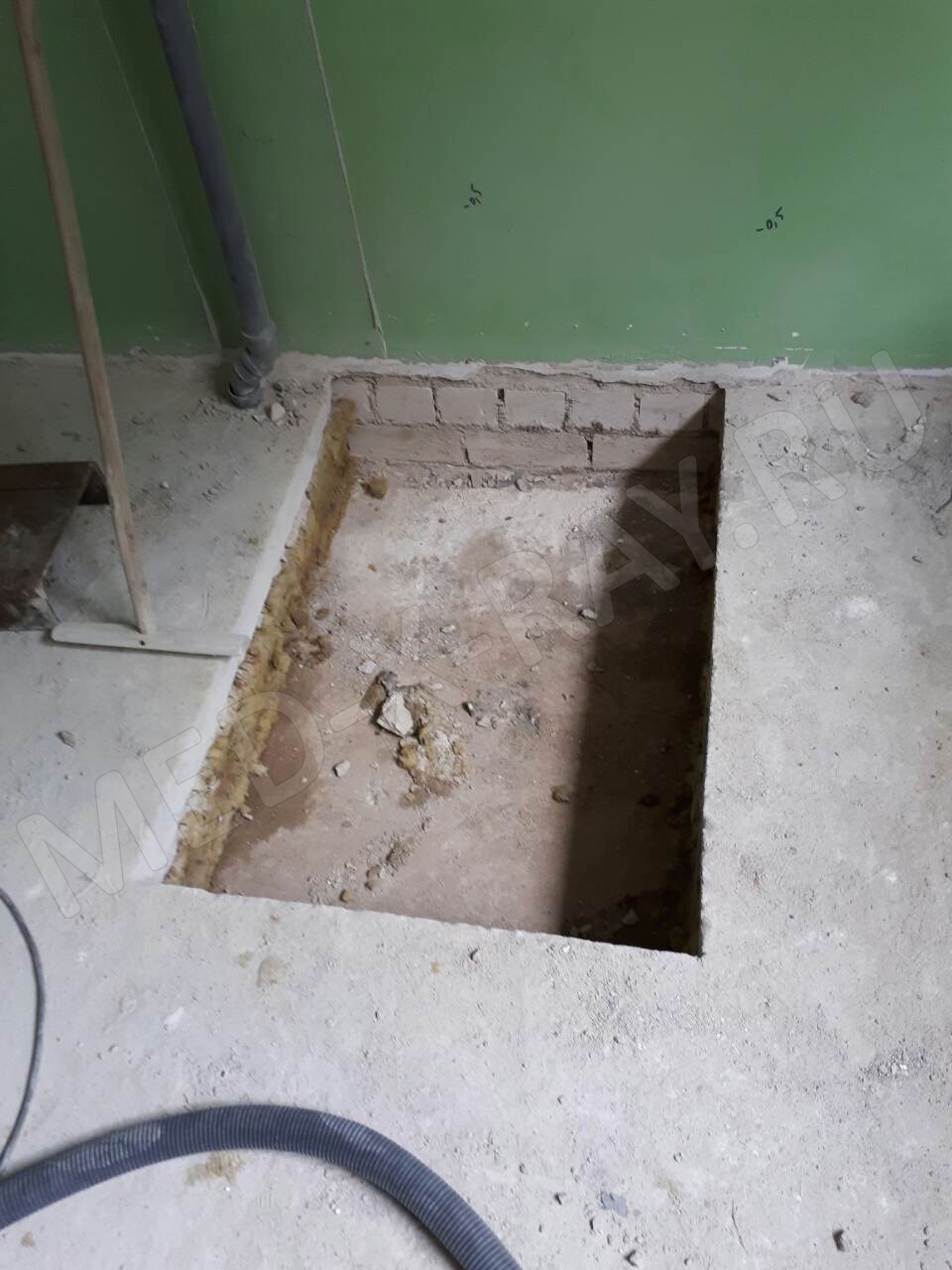 Подготовка фундамента под установку рентгенодиагностического аппарта