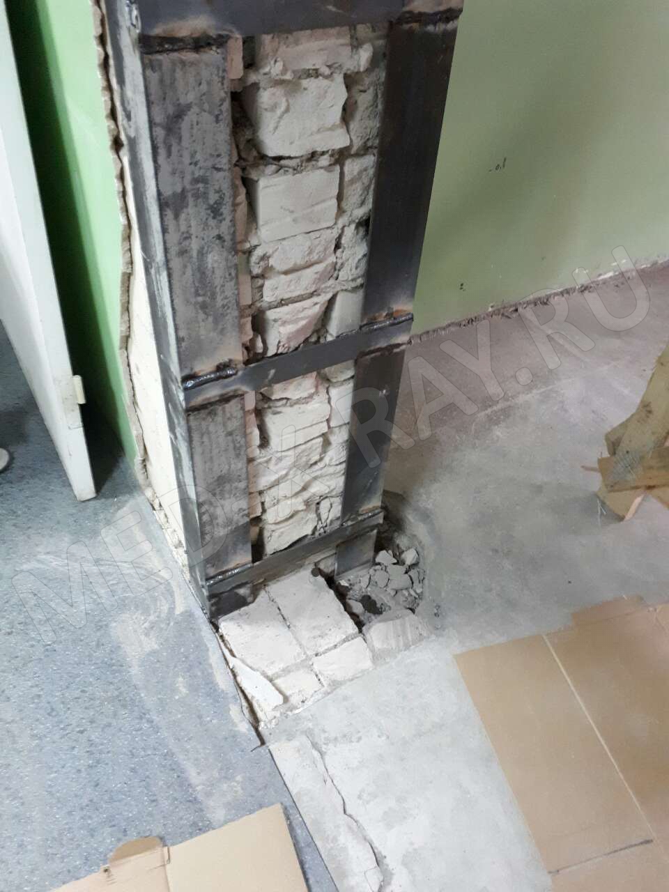 Подготовка проема для установки рентгенозащитной двери