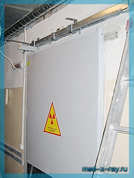 однопольная рентгенозащитная дверь